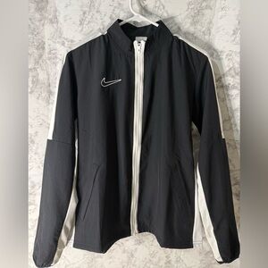 Nike Dri-FIT Black Jacket with White Trim